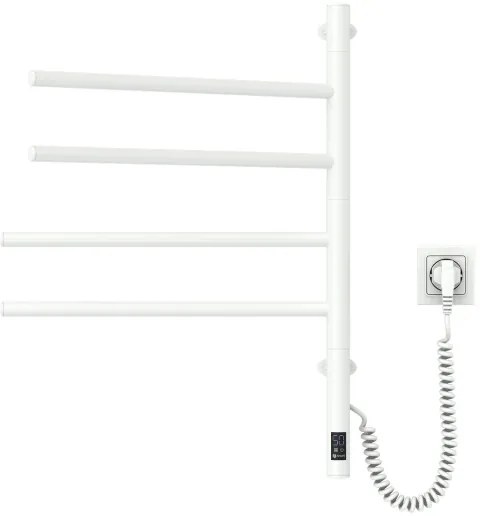 Elektromos törölközőszárító, ARABESQUE 150W/230V, 64,6 cm, IP44, fehér