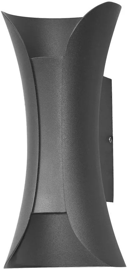 ITALUX PL-356-S DANTE Modern Kültéri Fali Lámpa Fekete LED IP44
