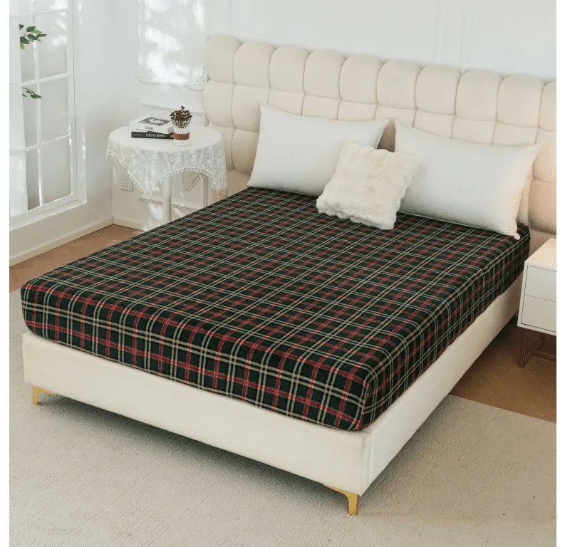 Mikroplüss lepedő GLENMOORE 160x200 cm zöld