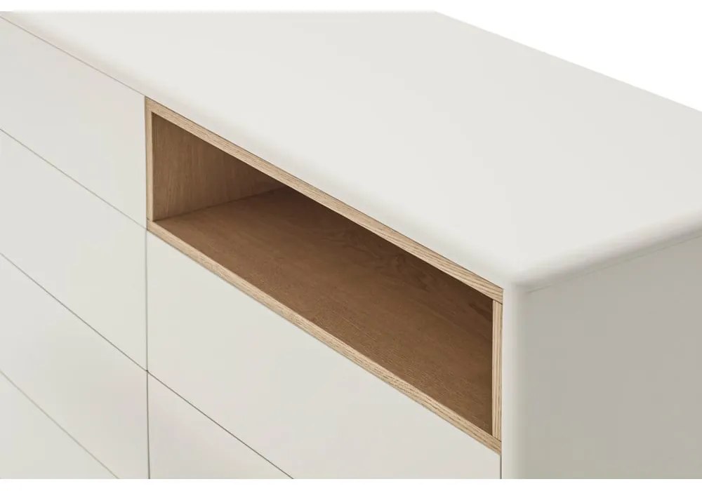 Krémszínű komód 120x90x40 cm Corvo – Teulat