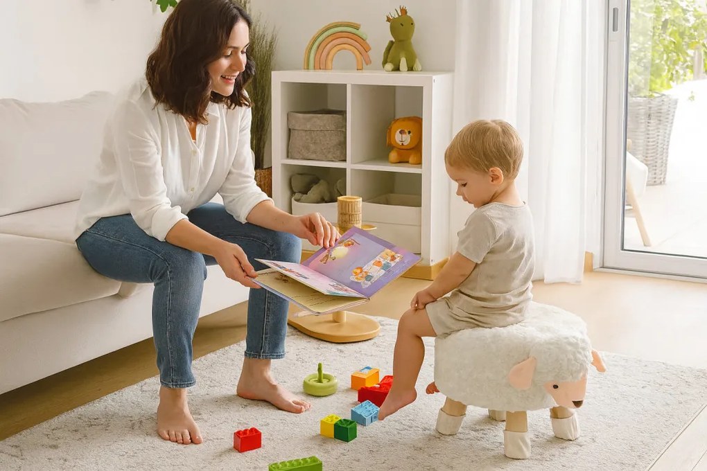 Bárány puff 28 x 25 cm