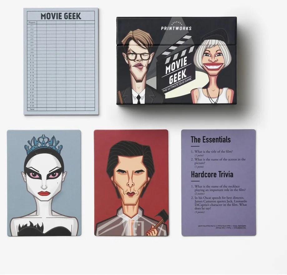 Társasjáték Trivia game Movie geek – Printworks