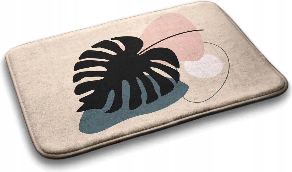 Puha szőnyeg Modern mintás Monster levél 90x60