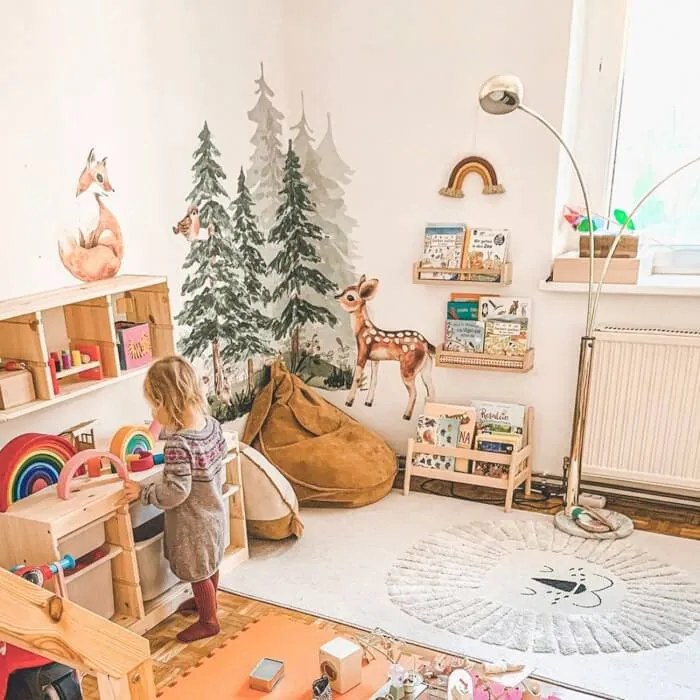 INSPIO Falmatricák gyerekeknek - Állatokkal teli erdő