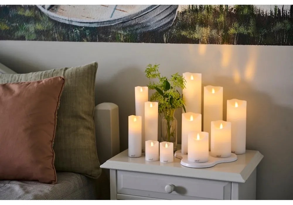 LED gyertya (magasság 25 cm) Sara – Sirius