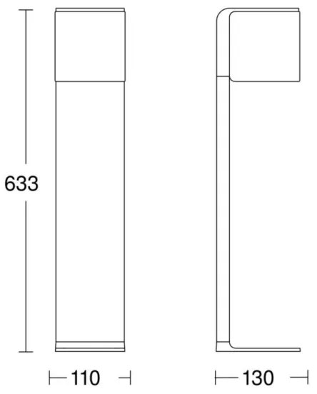 Steinel 079284 - LED Kültéri lámpa GL 80 C LED/9,1W/230V IP44 antracit