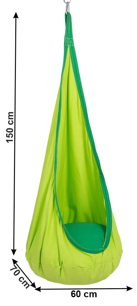 Felakasztható hintafotel Sentra (zöld). 1021457