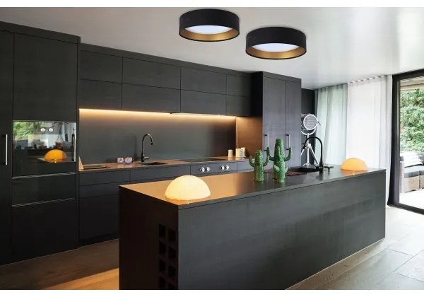 LED Mennyezeti lámpa SMART GALAXY LED/24W/230V Wi-Fi Tuya fekete/arany + távirányító