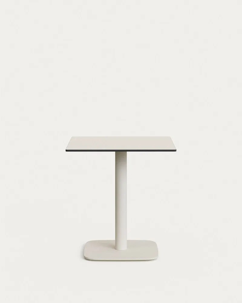 Fém kerti étkezőasztal 68x68 cm Dina – Kave Home