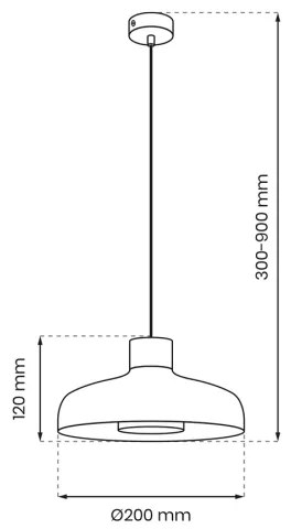 Csillár zsinóron LINEA 1xGX53/12W/230V fekete