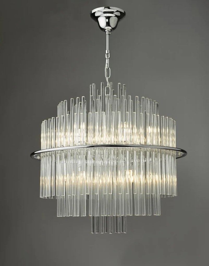 Dar Lighting glamour modern függeszték lukas csiszolt króm darluk1750
