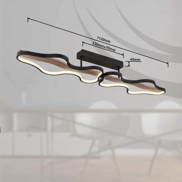 Globo 67181D1 - LED Dimmelhető felületre szerelhető csillár BEZZY LED/36W/230V + távirányító