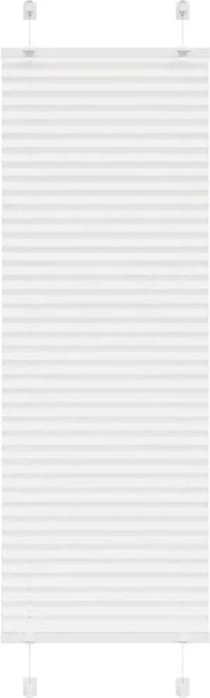 vidaXL pliszírozott redőny Fehér 40x150 cm szövetszélesség 39,4 cm