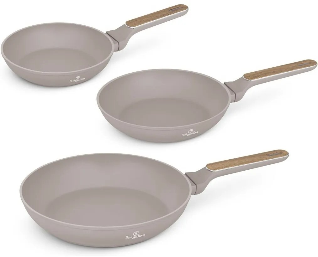 BerlingerHaus Taupe Nordic titánbevonatú serpenyőszett, 3 db