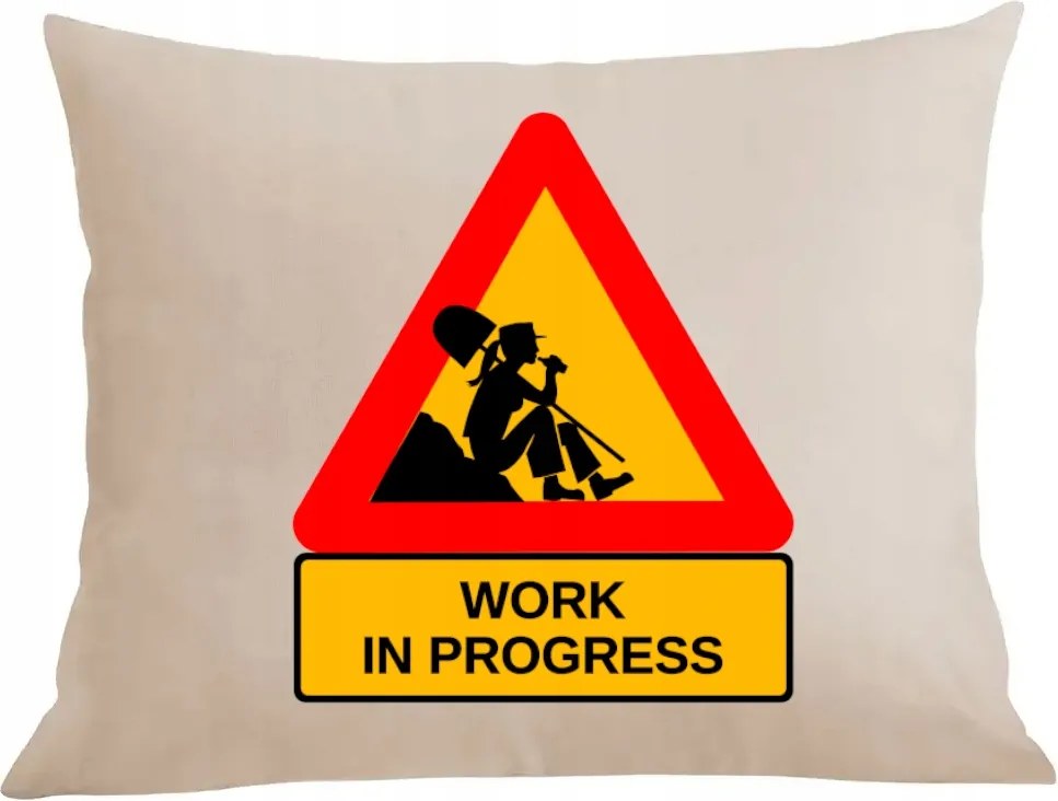 Párna párnahuzat vicces work in progress