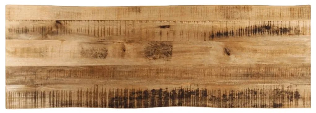 tömör nyers mangófa természetes élű asztallap 110 x 40 x 3,8 cm