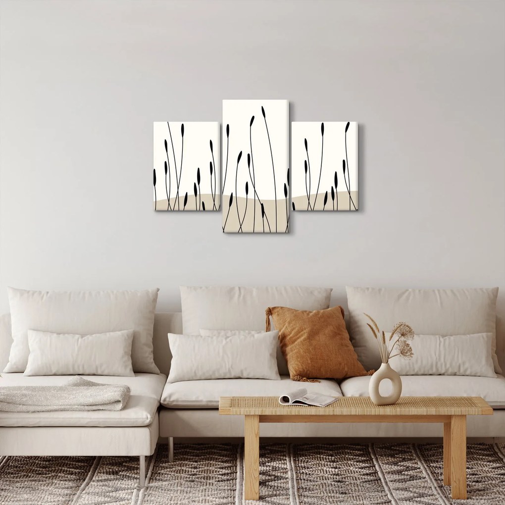 Kép - Grafikus rét N⁰3 (90x60 cm)