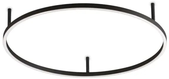 Ideal Lux - LED mennyezeti lámpa ORACLE SLIM LED/37W/230V 3000K átm. 70 cm fekete