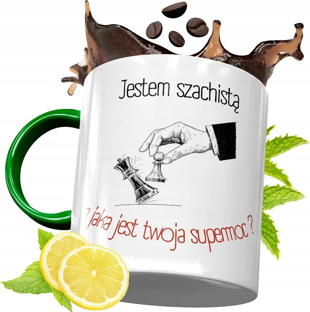 Zöld Bögre Sakkozónak Születésnapi Ajándék fényképes nyomtatással