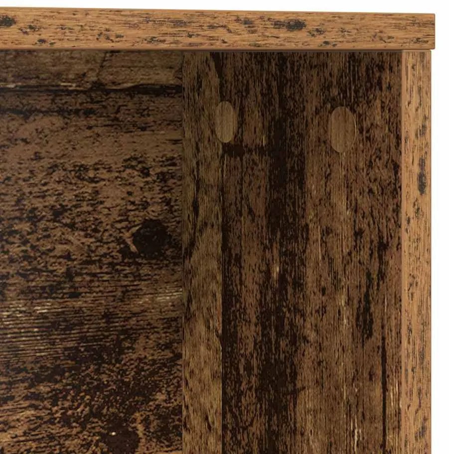 Asztal polcokkal tárolóval Régi fa 91 x 50 x 149 cm Faanyag