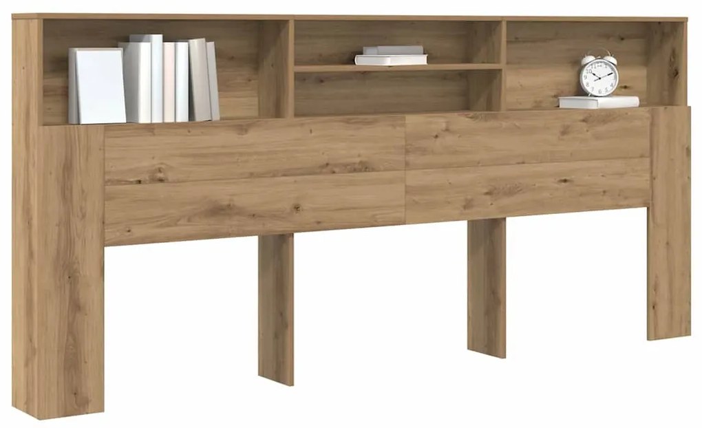 Fejhajtó szekrény kézműves tölgy 220 x 19 x 101.5 cm Faanyag