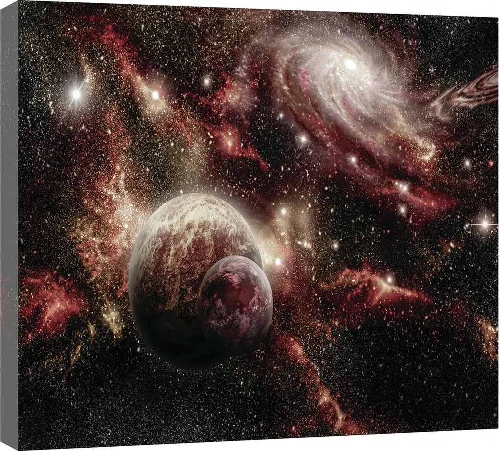 Vászonkép falikép piros barna bolygó 60 x 40