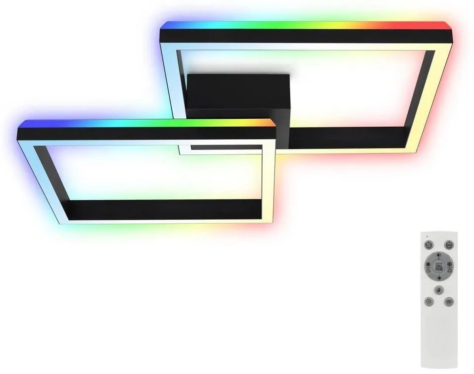Brilo - LED RGBW Dimmelhető felületre szerelhető csillár FRAME 2xLED/17W/230V 2700-6500K+ távirányító