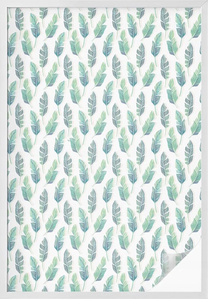 Ablakfólia öntapadós adatvédelem Trópusi levelek 100x146