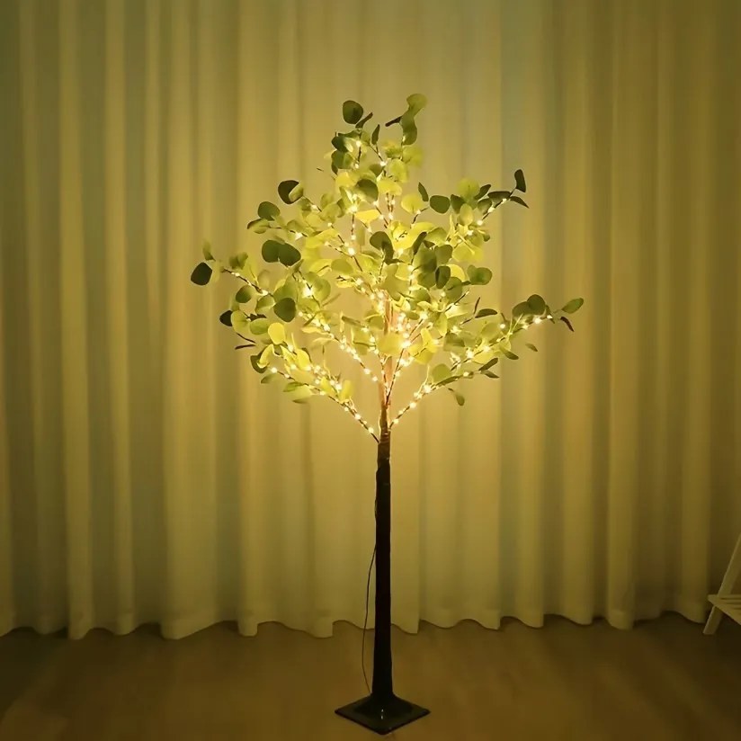 Lámpa LED-es éjjeli lámpa Nagy fa Eukaliptusz ajándék 130 cm