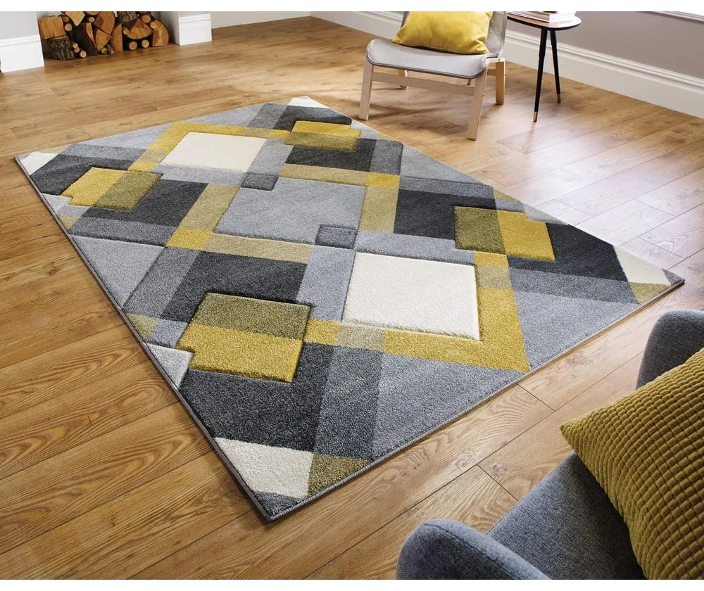 Sárga-szürke szőnyeg 160x230 cm Nimbus – Flair Rugs
