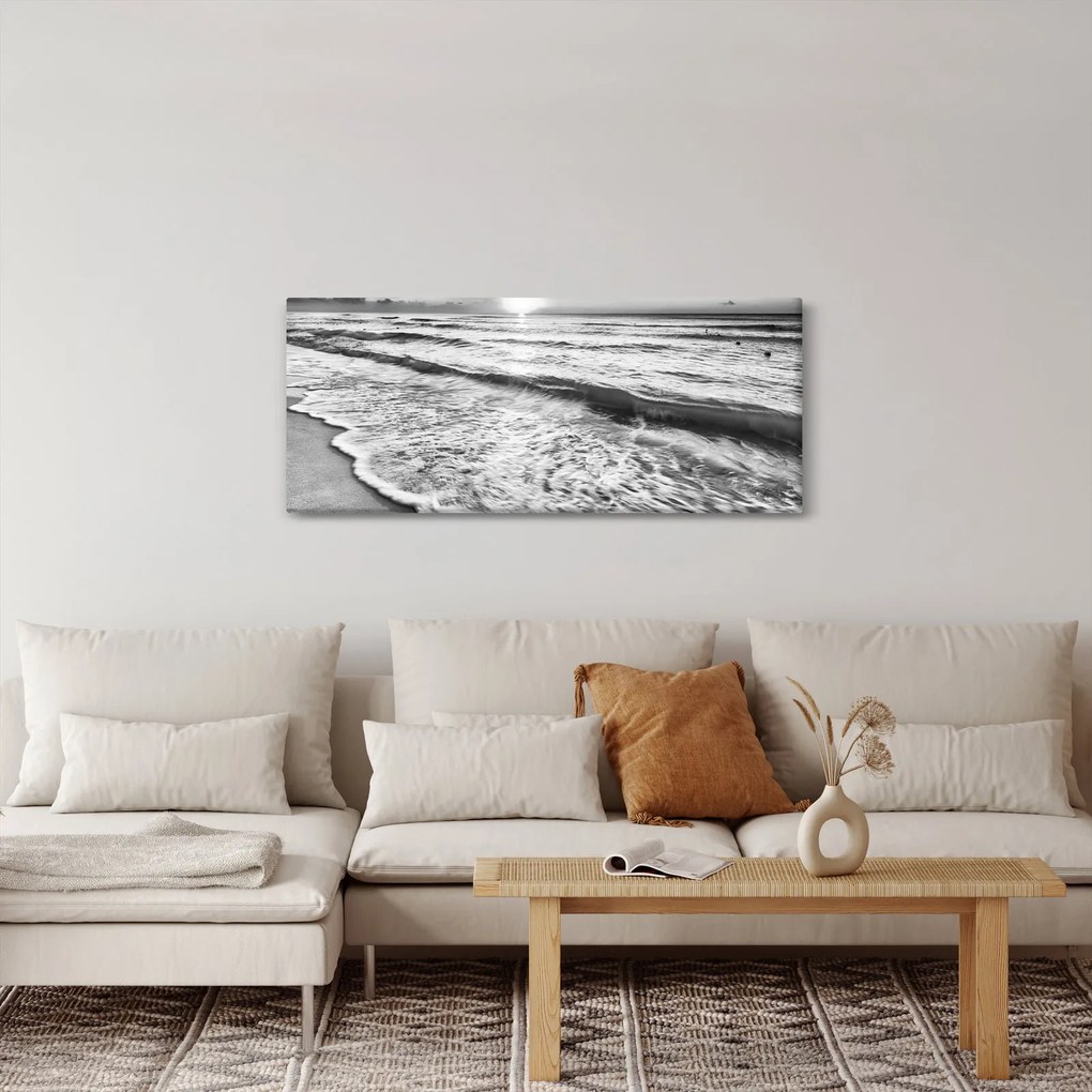 Kép - Naplemente a tengerparton (120x50 cm)
