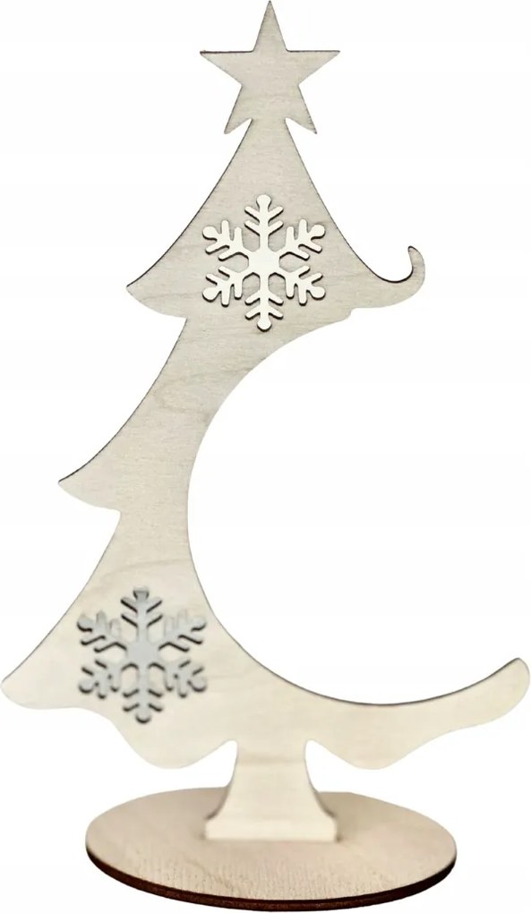 Fa karácsonyfa 21 cm-es gömbtartó Diy dekorációs alap