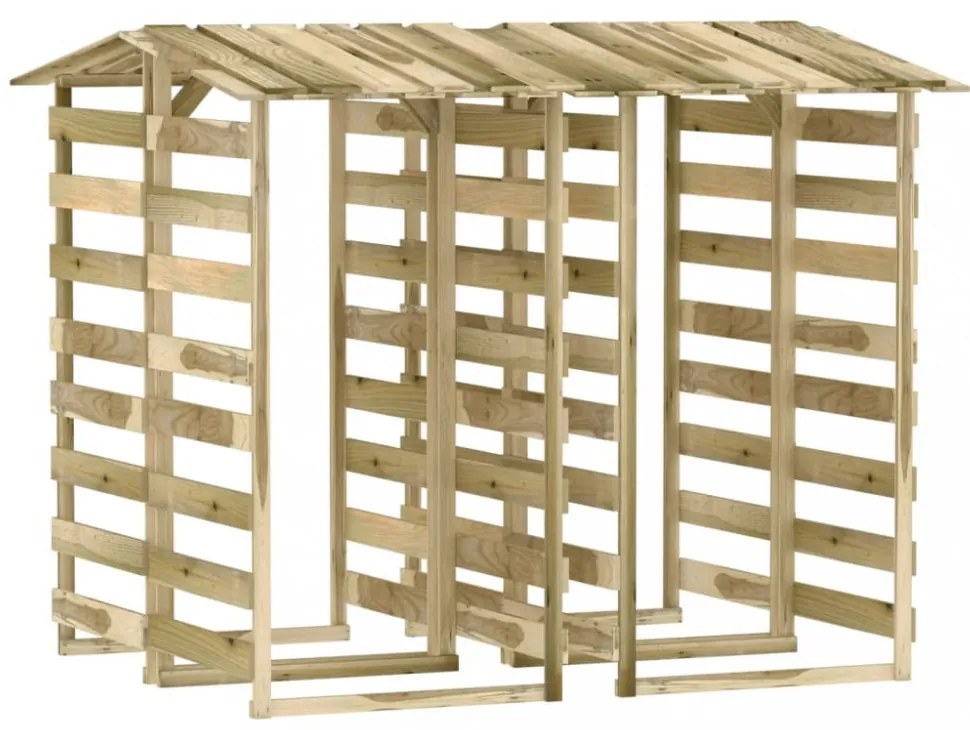 4 db impregnált fenyőfa pergola tetővel 100 x 90 x 200 cm