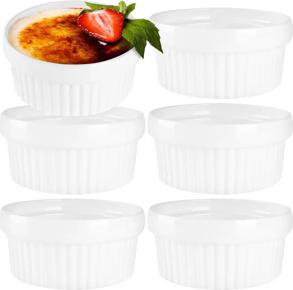 6x Sütőedény Hőálló tál kerámia 250 ml