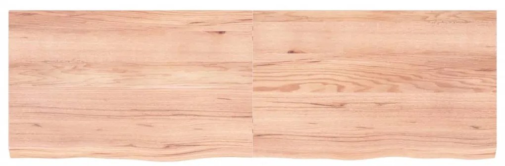 világosbarna kezelt tömör tölgyfa asztallap 160x50x(2-4) cm