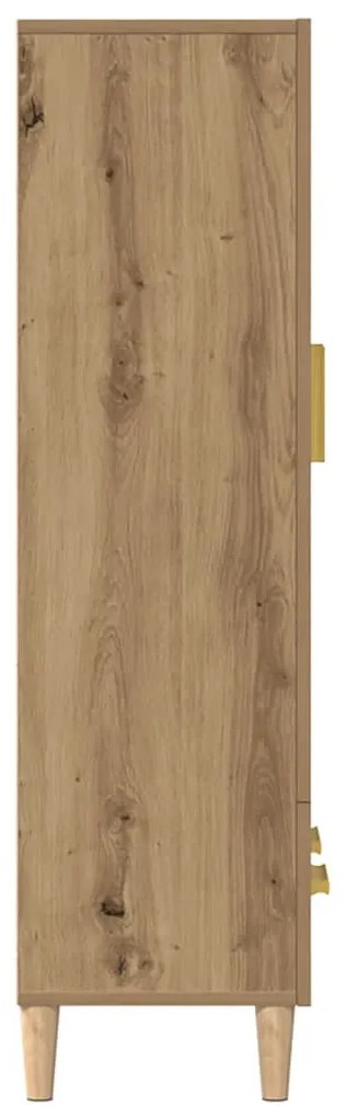 Highboard artisan tölgy 70x31x115 cm gépi úton előállított fa