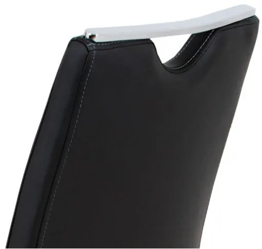 Scaun modern cu bază de sanie negru Dcl-411