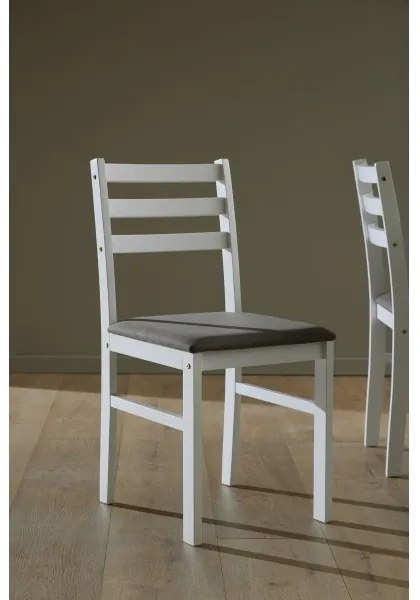 EMILY fehér étkezőgarnitúra (asztal és 4 db szék)