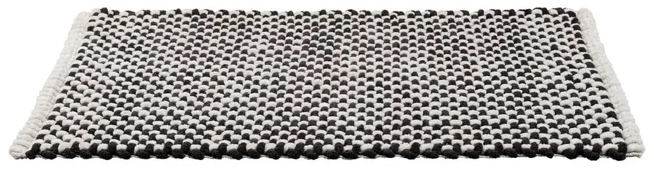 Fekete-fehér textil fürdőszobai kilépő 50x80 cm Covelo – Wenko