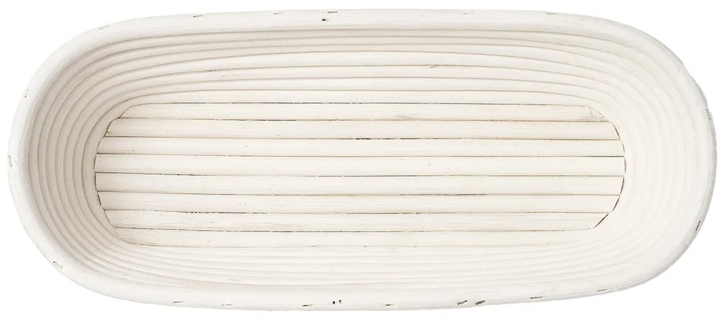 HOME ELEMENTS Ovális kosár szövetbetéttel, 35 x 14 x 7,5 cm