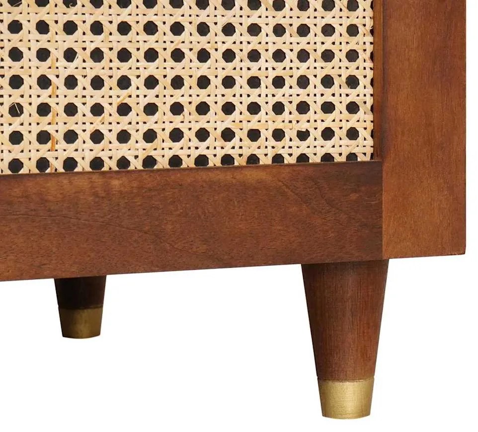 Dohányzóasztalok Barna 100 x 54 x 40 cm Kanna és tömör mango fa