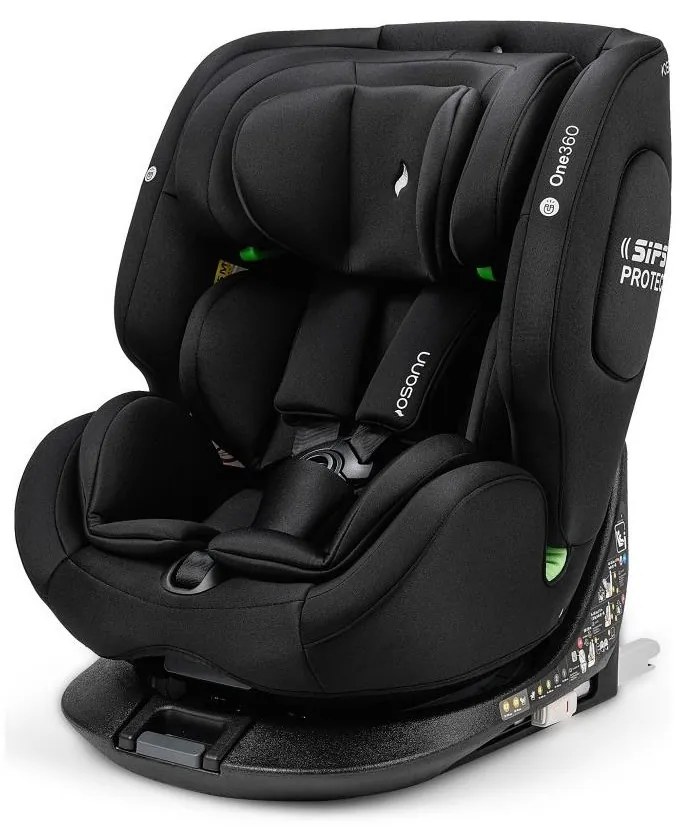 OSANN - ONE 360 i-Size autósülés 40-150 cm teljesen fekete
