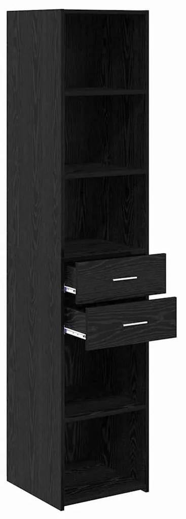 Magasfiú fiókkal Fekete tölgy 40 x 42,5 x 185 cm Faanyag