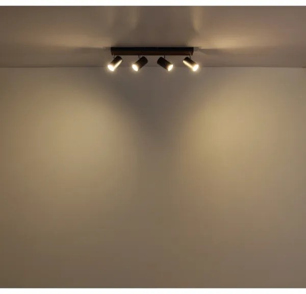 Globo 57909-4 - Spotlámpa KAYDEN 4xGU10/25W/230V fekete