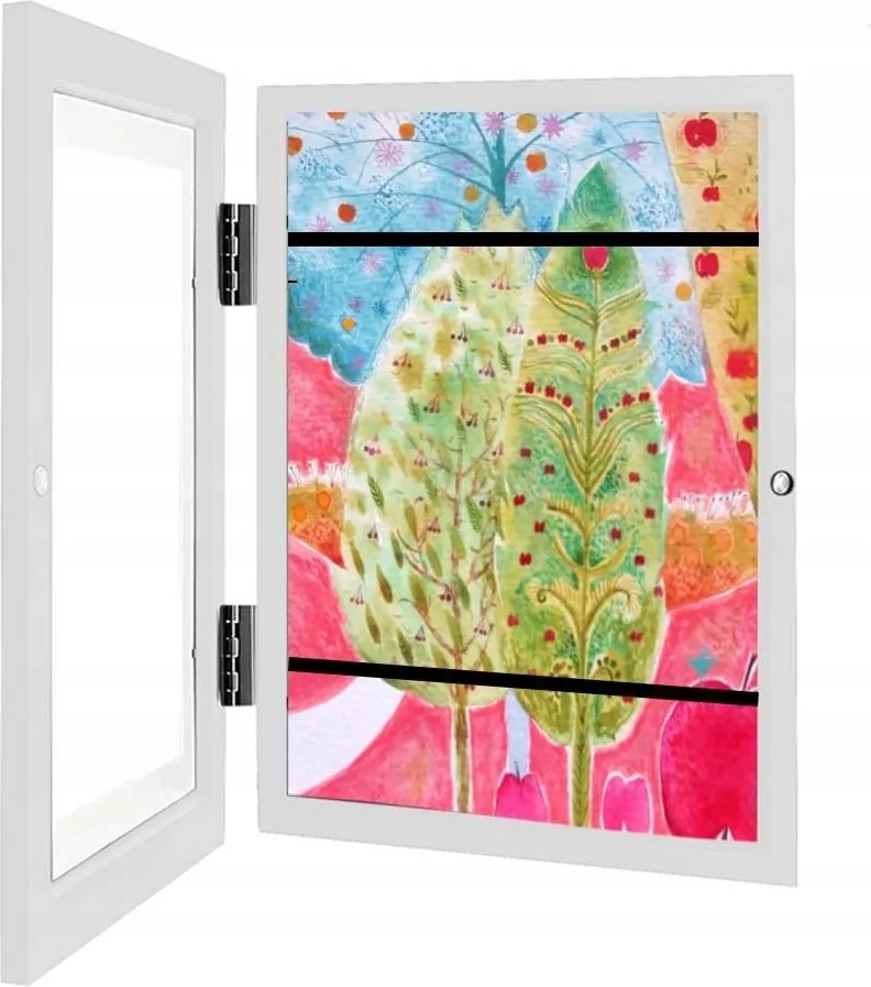 Művészkeret A4 33x24cm gyerekeknek fotókhoz és rajzokhoz 1 db Fehér