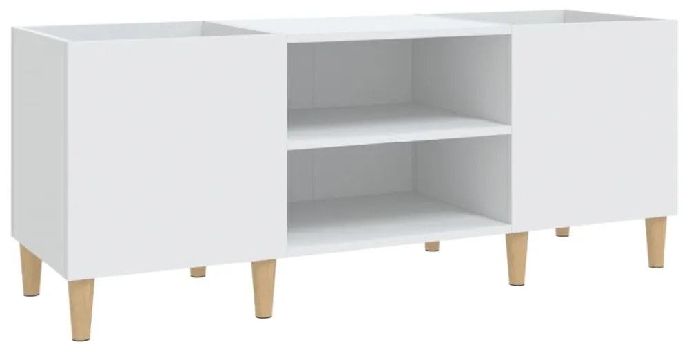 fehér, rétegelt lemezszekrény 121 x 38 x 48 cm, fa textúra