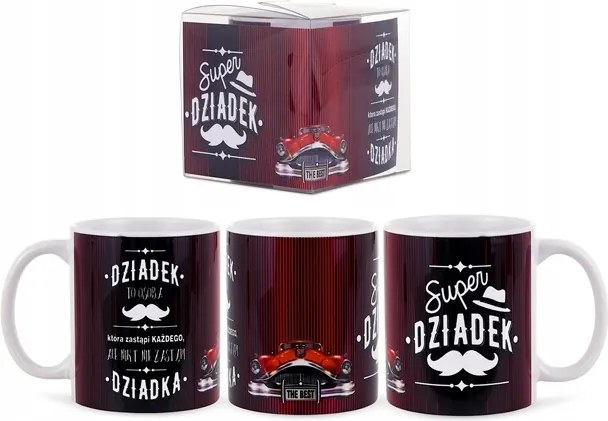 Kerámia bögre Szuper Nagypapa Nagypapa napja autó