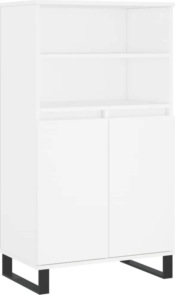 vidaXL fehér szerelt fa magasszekrény 60 x 36 x 110 cm