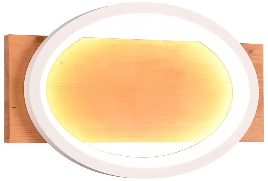 Fehér-natúr színű LED dimmelhető fali lámpa Barca – Trio