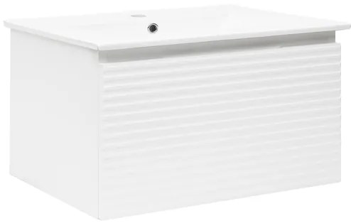 Naturel Savona Fürdőszobaszekrény mosdóval 98x43x44,8 cm fehér fényes SAVONA100BI